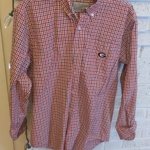 Georgia bulldogs button up